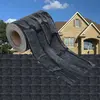 Image de vidaXL Écran d'intimité de jardin PVC 35x0,19m Gris d'aspect de pierre