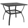 Image de vidaXL Table de jardin Anthracite 81,5x81,5x72 cm Acier