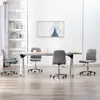 Image de vidaXL Chaises à manger lot de 4 gris clair tissu