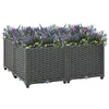 Image de vidaXL Jardinière surélevée 80 x 80 x 38 cm en polypropylène