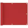 Image de vidaXL Écran de balcon Rouge 75x500 cm PEHD