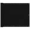 Image de vidaXL Écran de balcon Noir 75x400 cm PEHD