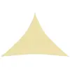 Image de vidaXL Voile d'ombrage 160 g/m² Beige 4x4x4 m PEHD