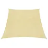 Image de vidaXL Voile d'ombrage 160 g/m² Beige 3/4x3 m PEHD
