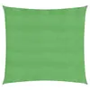 Image de vidaXL Voile d'ombrage 160 g/m² Vert clair 4x4 m PEHD