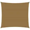 Image de vidaXL Voile d'ombrage 160 g/m² Taupe 2,5x2,5 m PEHD