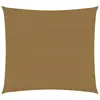 Image de vidaXL Voile d'ombrage 160 g/m² Taupe 5x5 m PEHD