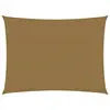 Image de vidaXL Voile d'ombrage 160 g/m² Taupe 2,5x4 m PEHD