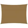 Image de vidaXL Voile d'ombrage 160 g/m² Taupe 3,5x5 m PEHD