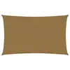Image de vidaXL Voile d'ombrage 160 g/m² Taupe 5x8 m PEHD
