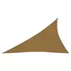 Image de vidaXL Voile d'ombrage 160 g/m² Taupe 3x4x5 m PEHD