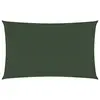 Image de vidaXL Voile d'ombrage 160 g/m² Vert foncé 3x6 m PEHD