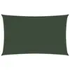 Image de vidaXL Voile d'ombrage 160 g/m² Vert foncé 3,5x5 m PEHD
