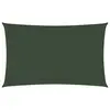 Image de vidaXL Voile d'ombrage 160 g/m² Vert foncé 5x7 m PEHD