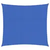 Image de vidaXL Voile d'ombrage 160 g/m² carré bleu 5x5 m PEHD