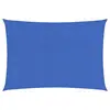 Image de vidaXL Voile d'ombrage 160 g/m² rectangulaire bleu 6x8 m PEHD