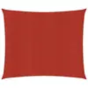 Image de vidaXL Voile d'ombrage 160 g/m² Rouge 3x3 m PEHD