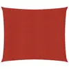 Image de vidaXL Voile d'ombrage 160 g/m² Rouge 4x4 m PEHD