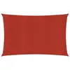 Image de vidaXL Voile d'ombrage 160 g/m² Rouge 2x3,5 m PEHD
