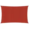 Image de vidaXL Voile d'ombrage 160 g/m² Rouge 2,5x5 m PEHD