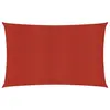 Image de vidaXL Voile d'ombrage 160 g/m² Rouge 6x8 m PEHD