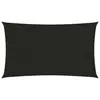 Image de vidaXL Voile d'ombrage 160 g/m² Noir 2,5x5 m PEHD