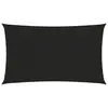 Image de vidaXL Voile d'ombrage 160 g/m² Noir 3x6 m PEHD