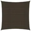 Image de vidaXL Voile d'ombrage 160 g/m² Marron 2,5x2,5 m PEHD