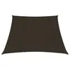 Image de vidaXL Voile d'ombrage 160 g/m² Marron 3/4x2 m PEHD