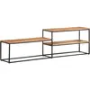 Image de vidaXL Meuble TV 180x30x50 cm Bois d'acacia massif