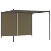 Image de vidaXL Pergola de jardin avec auvent rétractable 3x3 m Taupe 180 g/m²