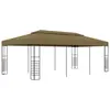 Image de vidaXL Belvédère 6x3x2,7 m Taupe 180 g/m²