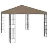 Image de vidaXL Belvédère 3x3 m Taupe