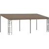 Image de vidaXL Belvédère mural 6x3x2,5 m Taupe