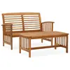 Image de vidaXL Salon de jardin 2 pcs Bois d'acacia solide