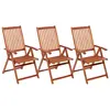 Image de vidaXL Chaises pliables de jardin lot de 3 Bois d'acacia solide