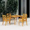 Image de vidaXL Table de jardin 110x110x75 cm Bois d'acacia solide