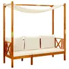Image de vidaXL Banc de jardin avec auvent Bois d'acacia solide