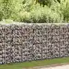 Image de vidaXL Mur en gabion avec couvercles Acier galvanisé 150x60x100 cm