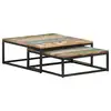 Image de vidaXL Tables basses gigognes 2 pcs Bois de récupération massif