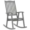 Image de vidaXL Chaise à bascule gris bois d'acacia massif