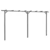 Image de vidaXL Pergola de jardin Gris 400x40x205 cm Bois de pin imprégné