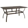 Image de vidaXL Table de jardin Marron 140x80x72 cm Acier