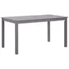 Image de vidaXL Table de jardin Délavage gris 140x80x74 cm Bois d'acacia massif