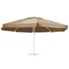 Image de vidaXL Tissu de remplacement pour parasol d'extérieur Taupe 610 cm