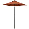 Image de vidaXL Parasol de jardin avec lumières LED terre cuite aluminium