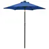 Image de vidaXL Parasol de jardin avec lumières LED bleu azuré aluminium