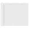 Image de vidaXL Écran de balcon Blanc 75x500 cm Tissu Oxford