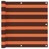 Image de vidaXL Écran de balcon Orange et marron 90x600 cm Tissu Oxford