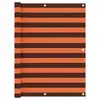 Image de vidaXL Écran de balcon Orange et marron 120x300 cm Tissu Oxford